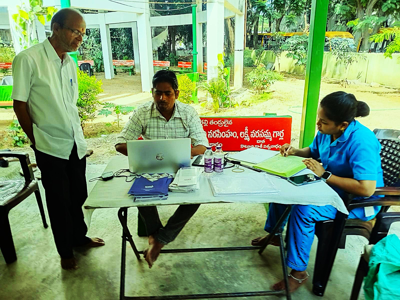 Registration desk at Free Mega Medical Camp on 23rd November 2025.jpeg